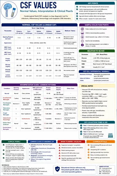 CSF Values