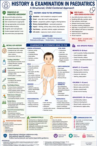 History and examinatin in pediatrics